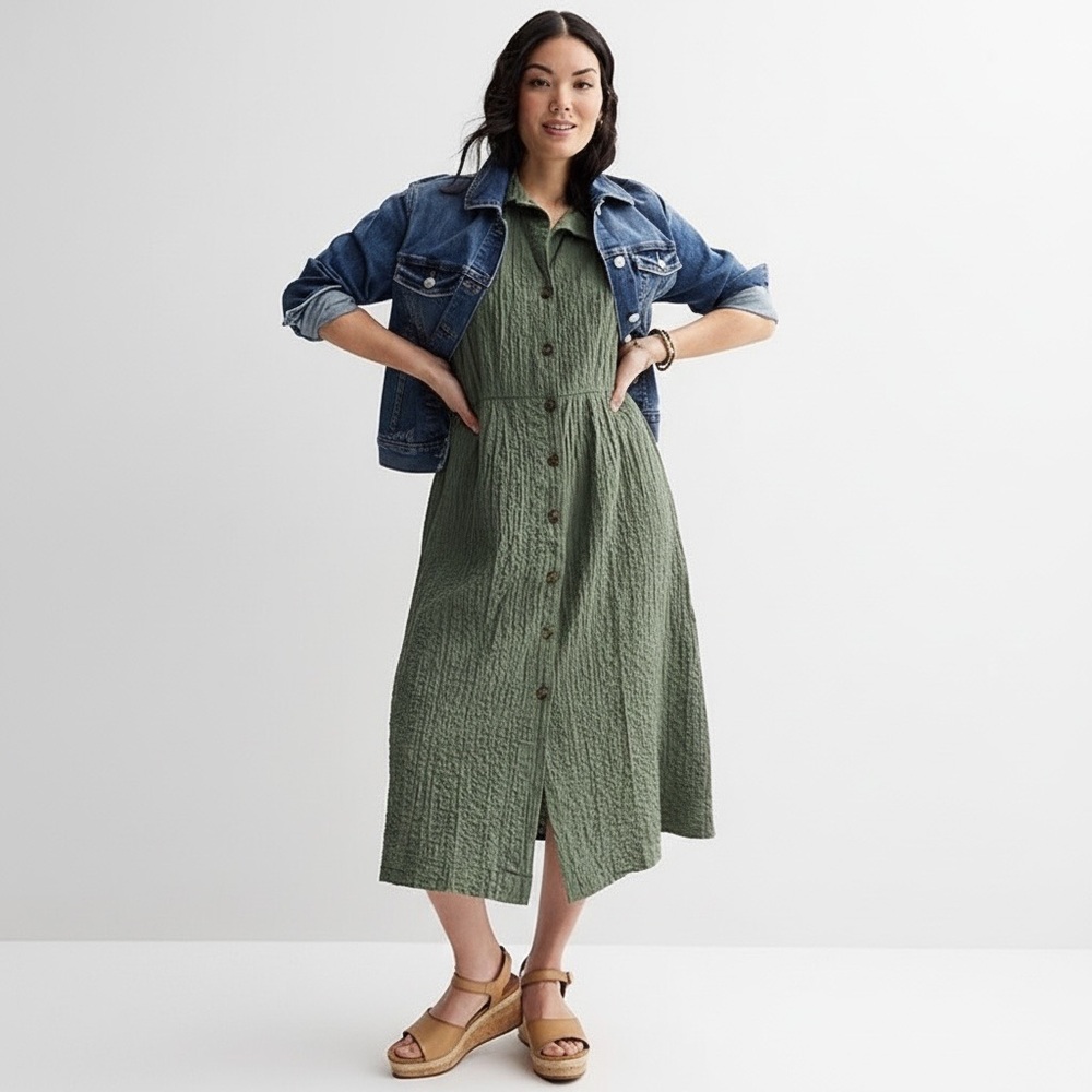 Sonoma Goods For Life Dolman Sleeve Midi Dress, women's plus size 0X, LIKE NEW